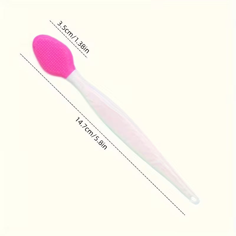 Pet Toothbrush Set – 2 Pack, Silicone Bristles, Long Handle