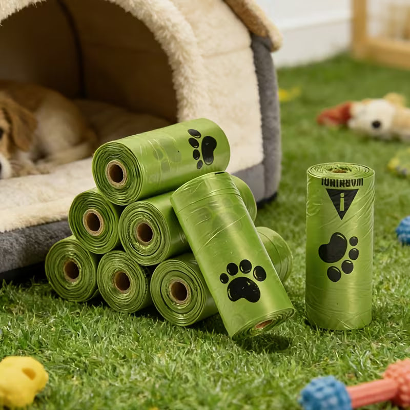 Dog Poo Bags – 5 Rolls, Extra Thick & Leak-Resistant