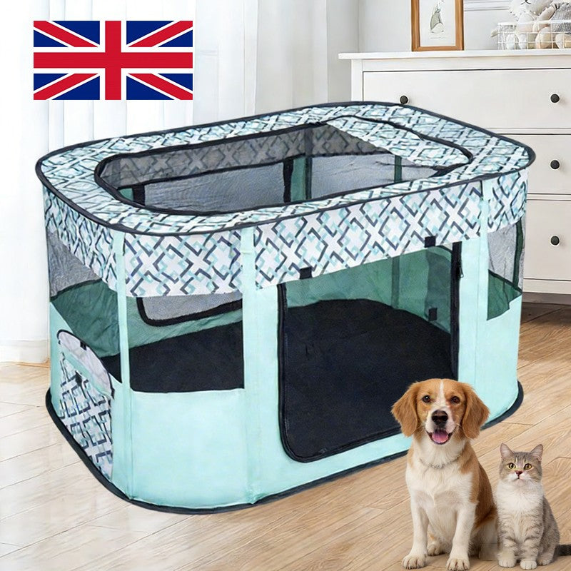 Foldable Pet Playpen Portable Soft Cage – image 9