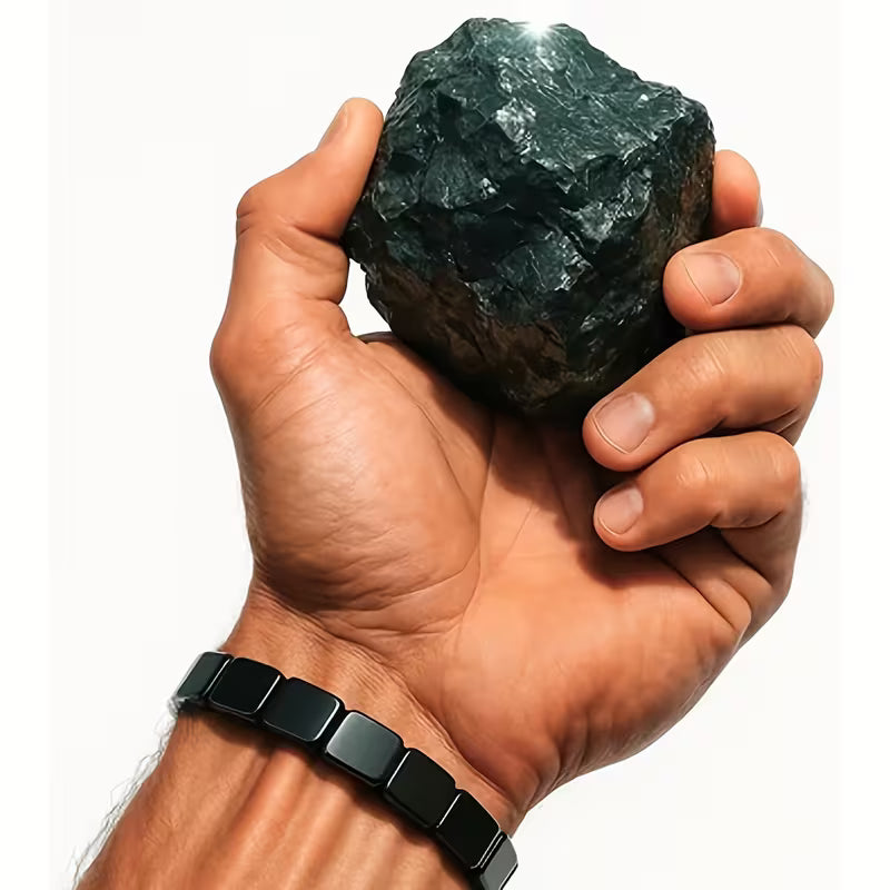 Men's Hematite Bead Bracelet – Stretch Stone Bracelet