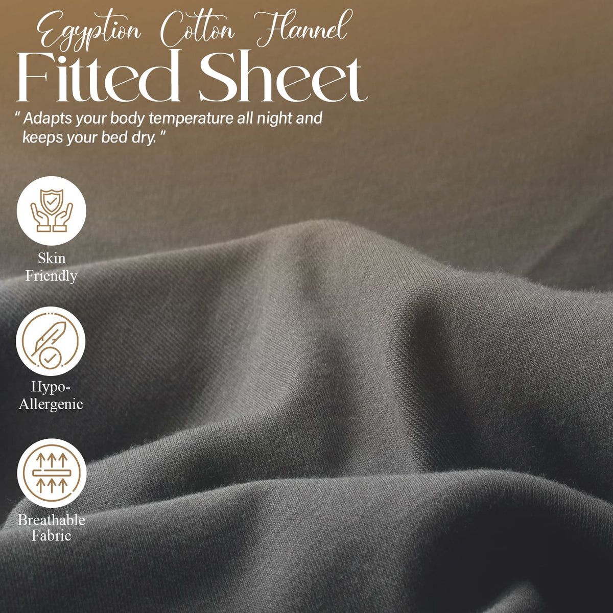 Extra Deep Fitted Sheet 40cm – T200 Percale – image 5