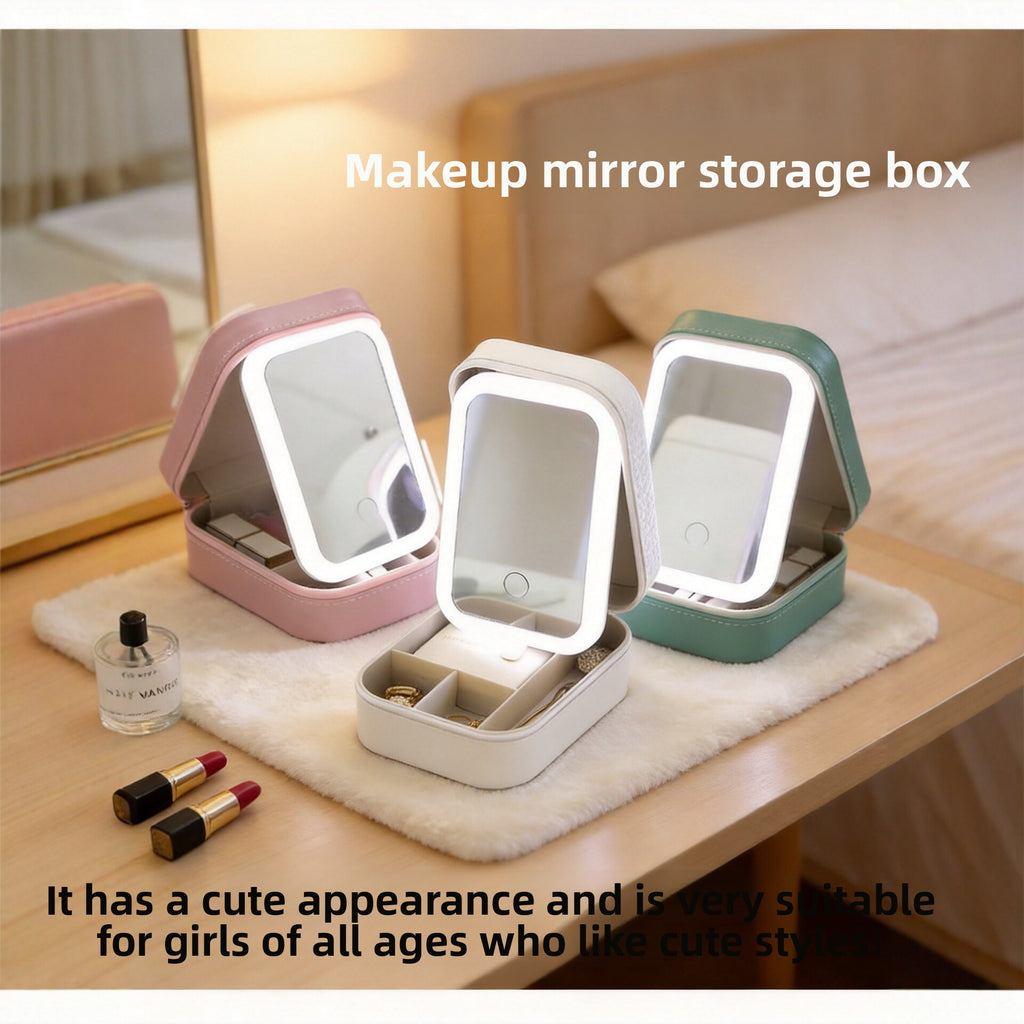 LED makeup bag with mirror - main image