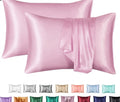 Silk-Style Solid Colour Satin Pillowcase – image 11
