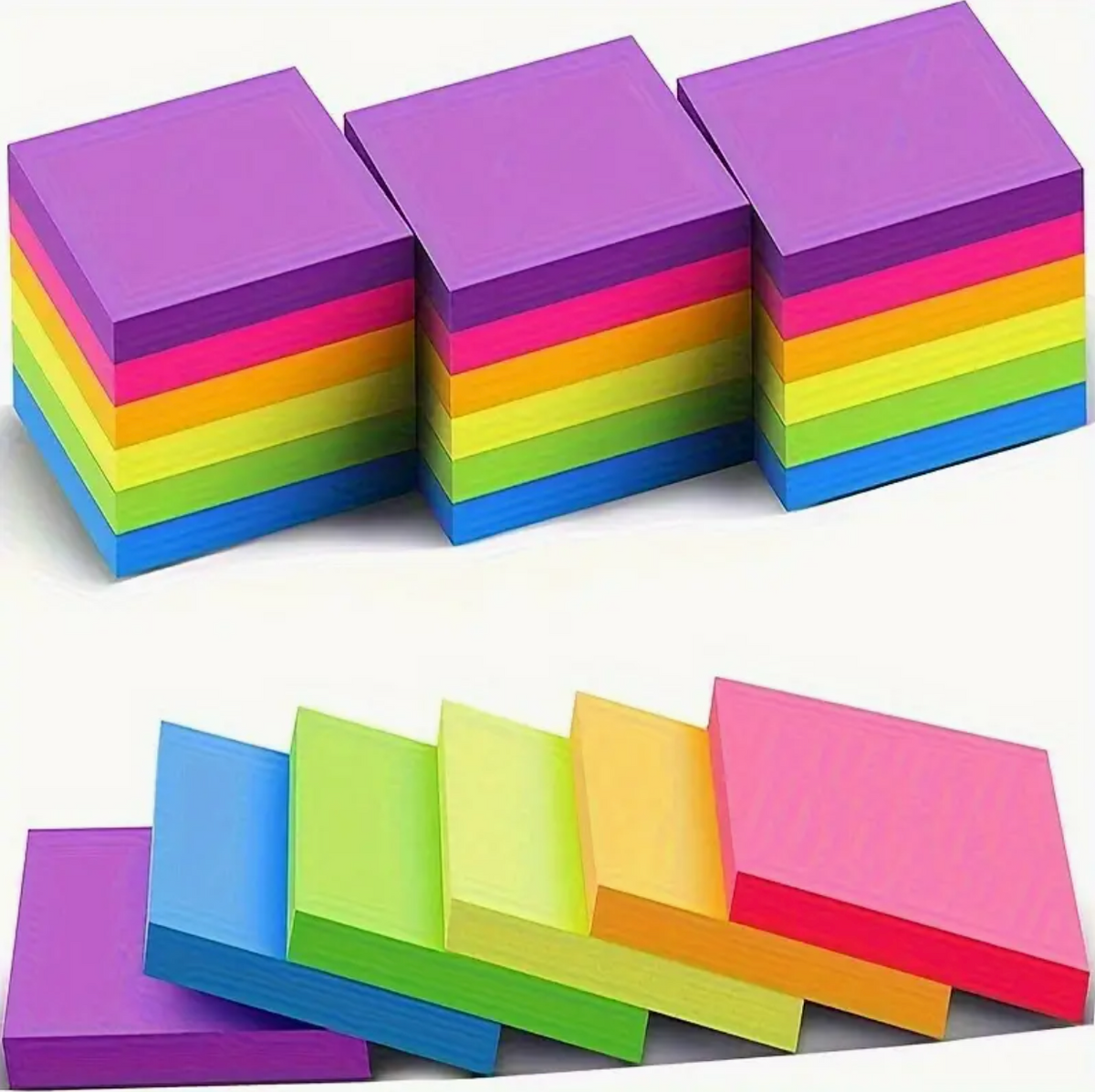 Sticky Notes – 100 Sheet Neon Colour Set