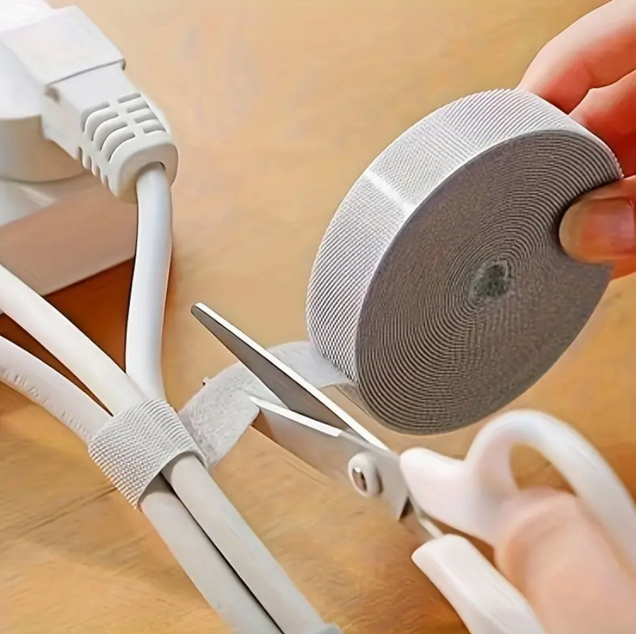 Cable Tidy Tape Roll – Reusable Wire Wrap for Cable Management