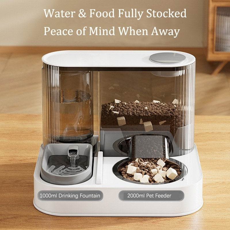 2 In 1 Automatic Cat Feeder Water Dispenser Dry Wet – image 10
