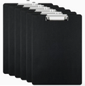 A4 Clipboard Folder – Black Document Holder with Metal Clip