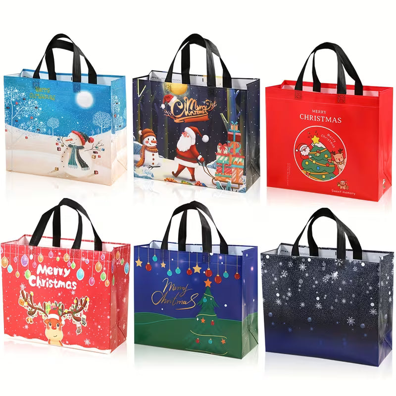 Christmas Tote Bag – Large Reusable Shopping & Gift Bag