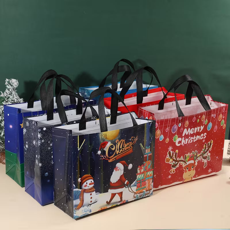 Christmas Tote Bag – Large Reusable Shopping & Gift Bag
