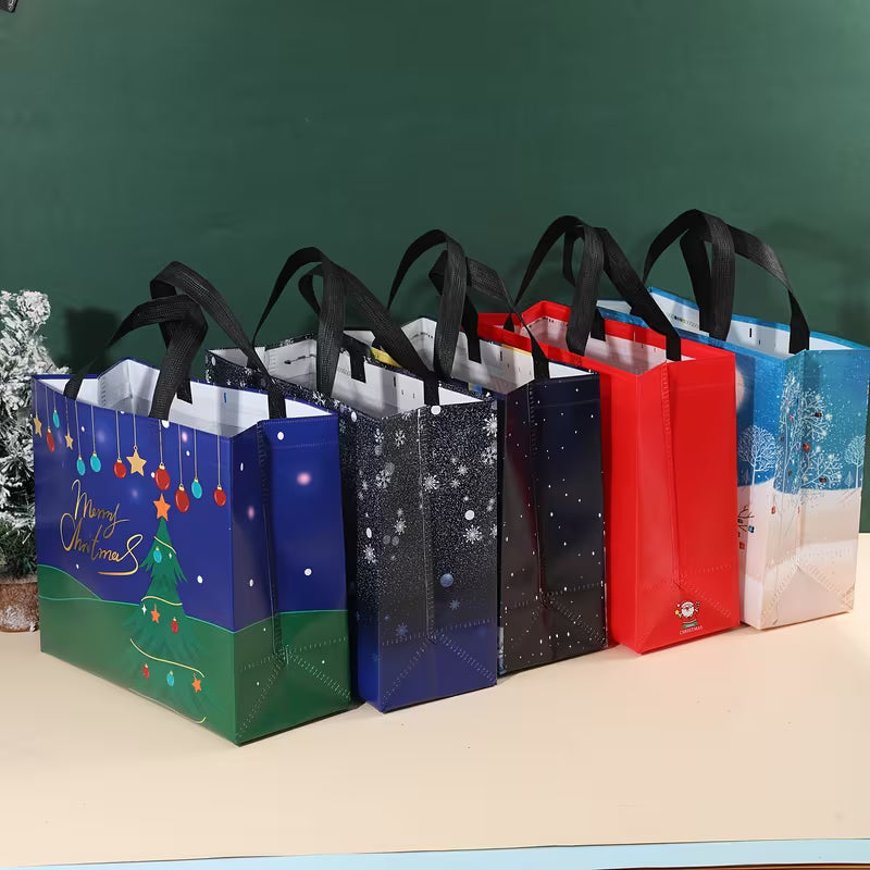 Christmas Tote Bag – Large Reusable Shopping & Gift Bag