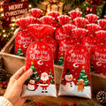 Red Christmas Gift Bags – Pack of 5, Assorted Designs