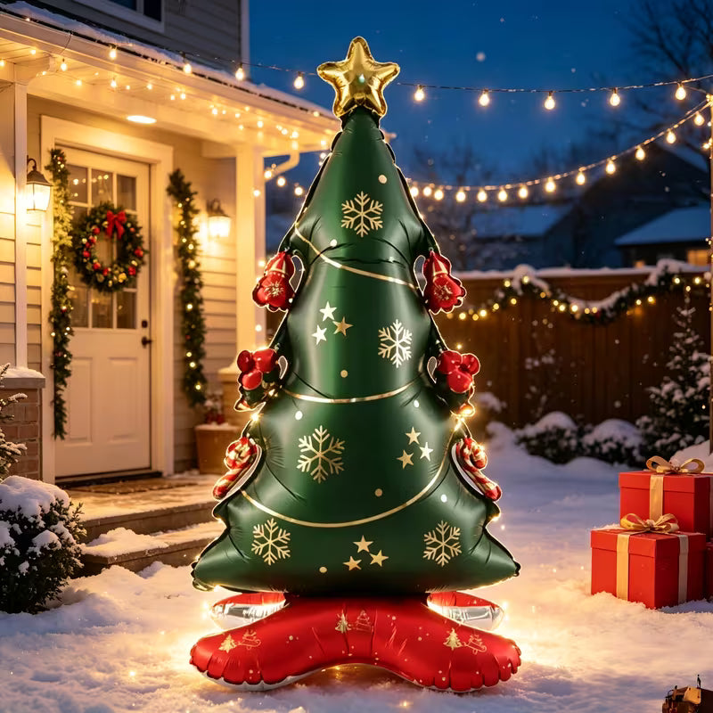 Christmas Tree Standing Foil Balloon – Large Party Decoration