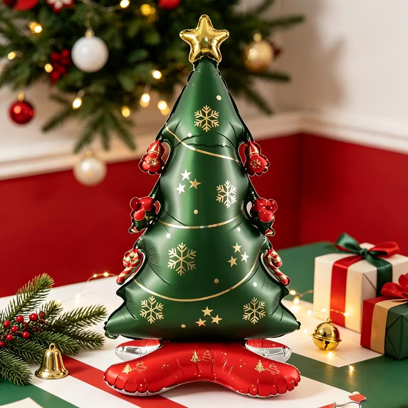 Christmas Tree Standing Foil Balloon – Large Party Decoration