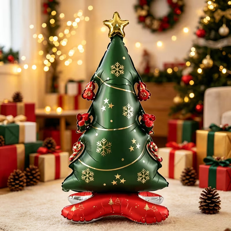 Christmas Tree Standing Foil Balloon – Large Party Decoration