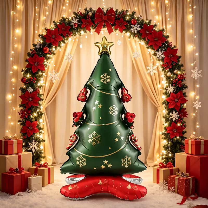 Christmas Tree Standing Foil Balloon – Large Party Decoration