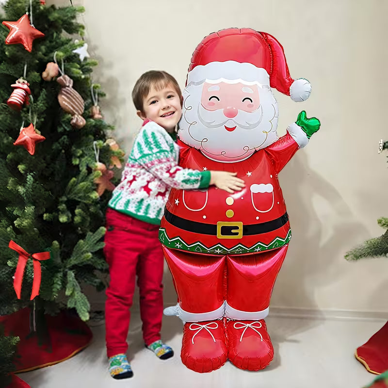 Santa Claus Standing Foil Balloon – Extra Large Christmas Decoration