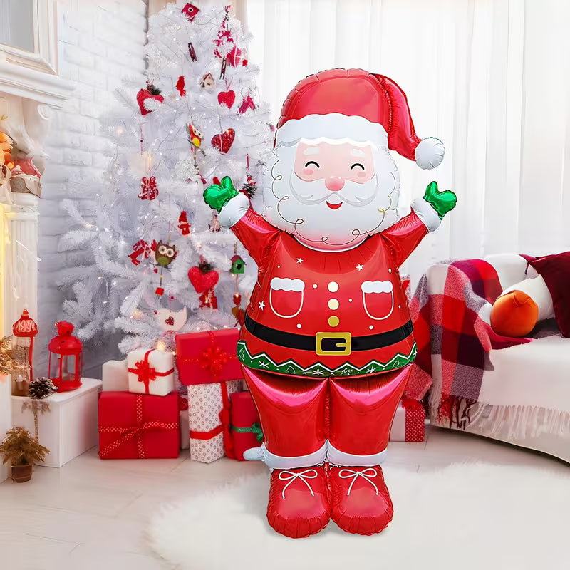 Santa Claus Standing Foil Balloon – Extra Large Christmas Decoration