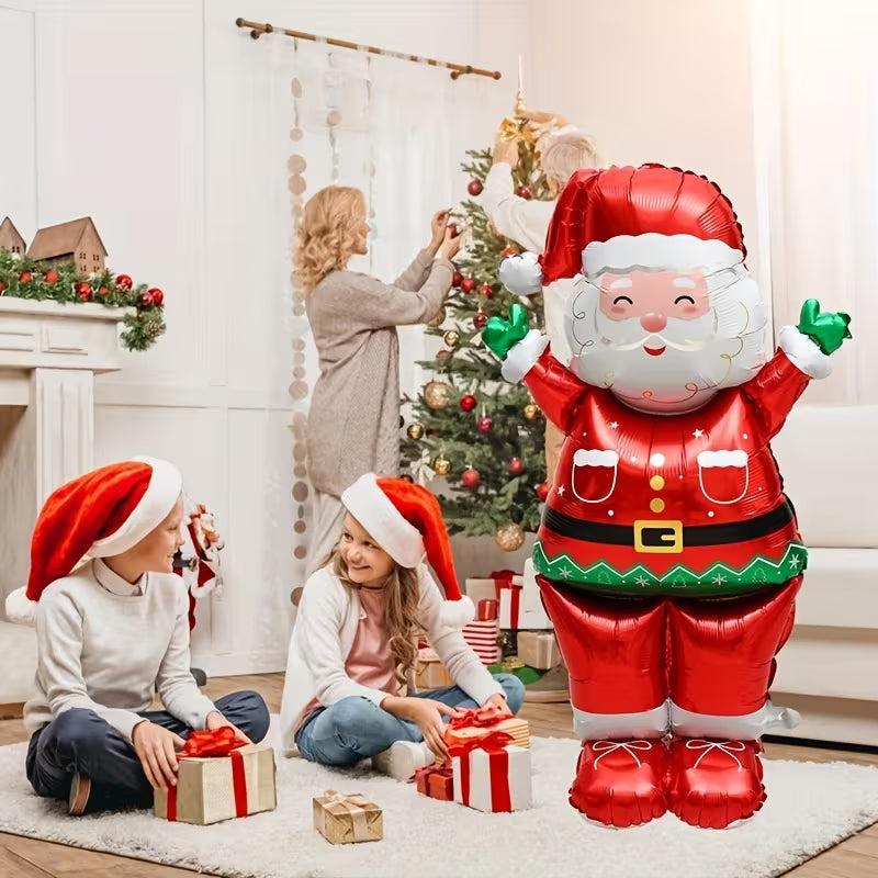 Santa Claus Standing Foil Balloon – Extra Large Christmas Decoration