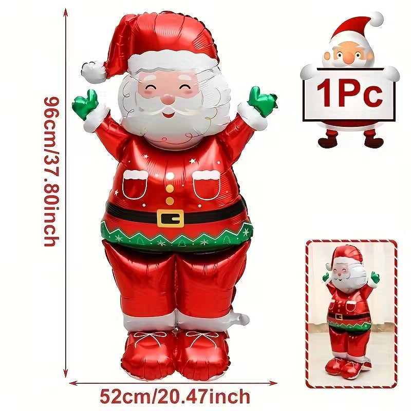 Santa Claus Standing Foil Balloon – Extra Large Christmas Decoration
