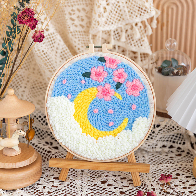 Handmade DIY Russian Wool Poke Embroidery Material Package
