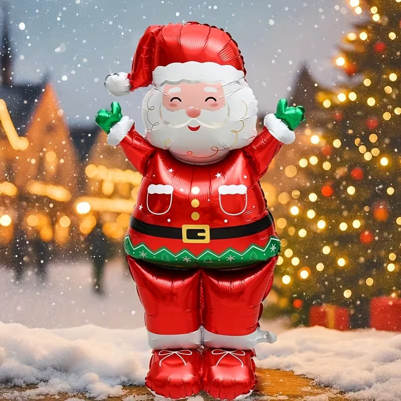 Santa Claus Standing Foil Balloon – Extra Large Christmas Decoration