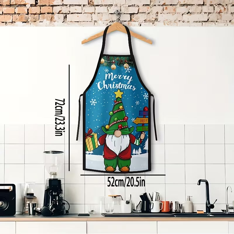 Christmas Apron – Unisex Santa & Elf Festive Kitchen Apron