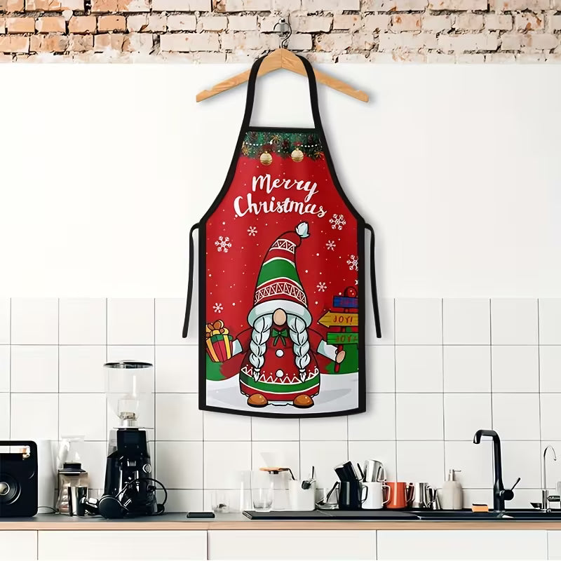 Christmas Apron – Unisex Santa & Elf Festive Kitchen Apron