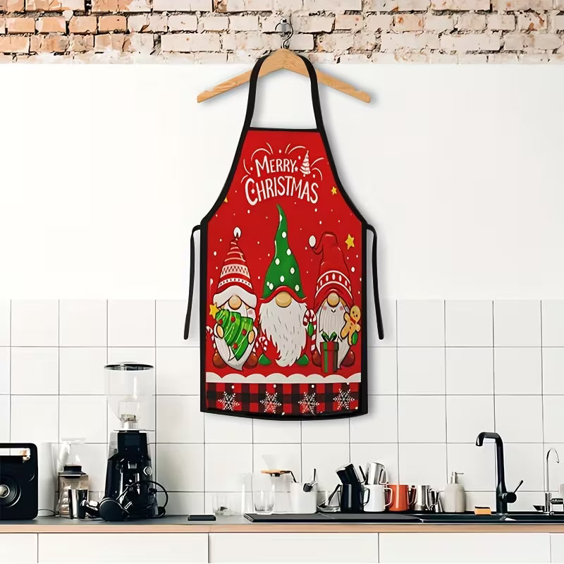 Christmas Apron – Unisex Santa & Elf Festive Kitchen Apron