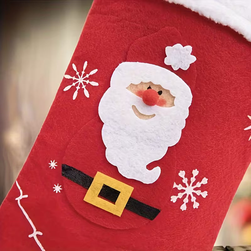 Christmas Stockings Pair – Santa, Snowman & Reindeer Designs