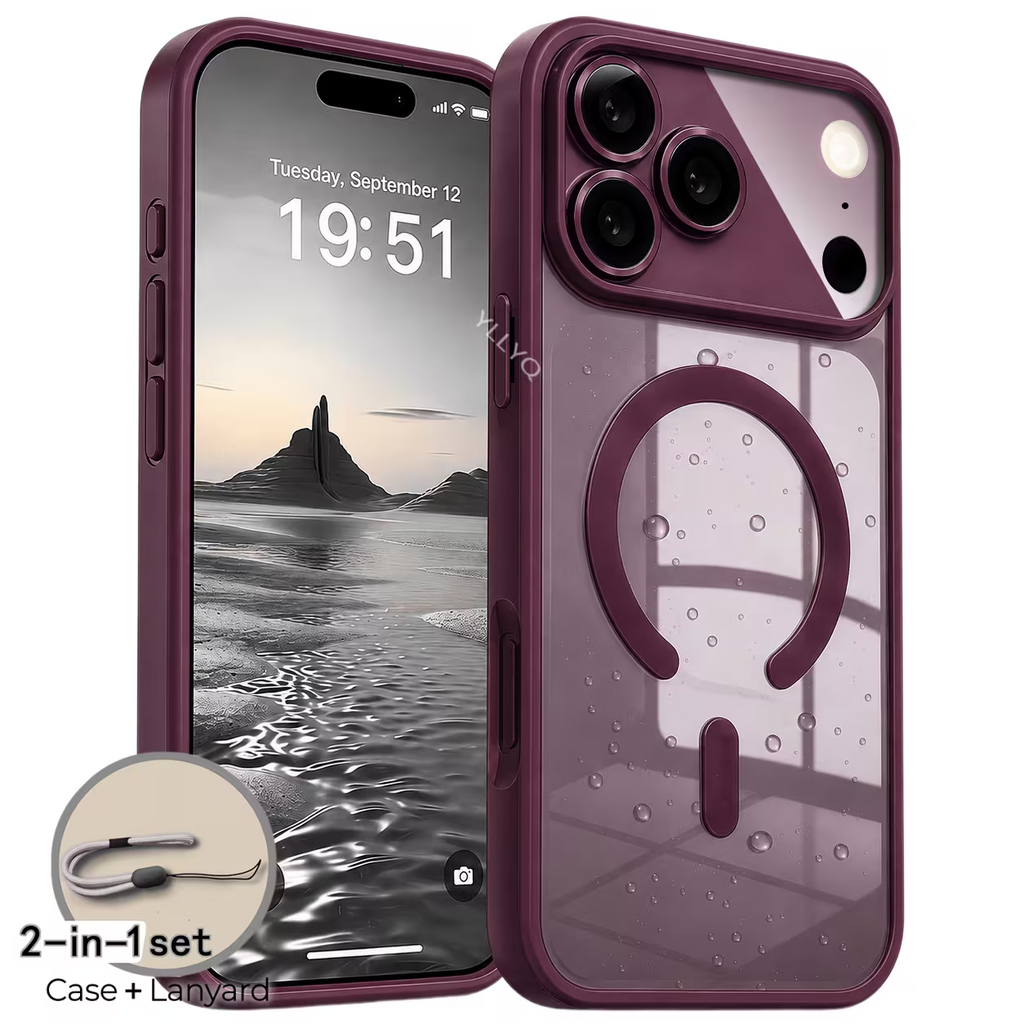 Phone Case for iPhone 18 Pro Max – Burgundy Slim Protective Cover
