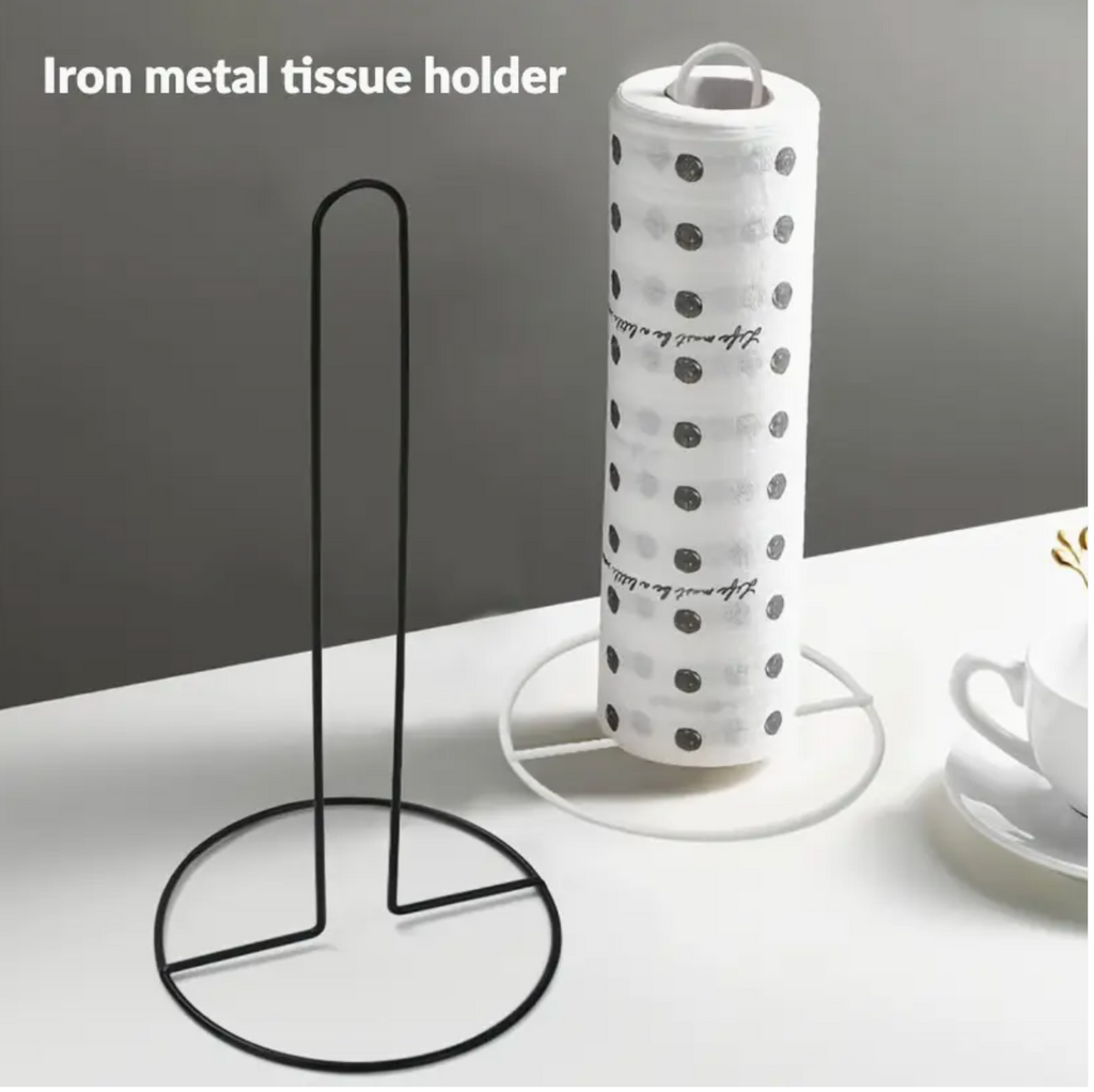 Paper Towel Holder – Heavy-Duty Iron Countertop Kitchen Roll Stand