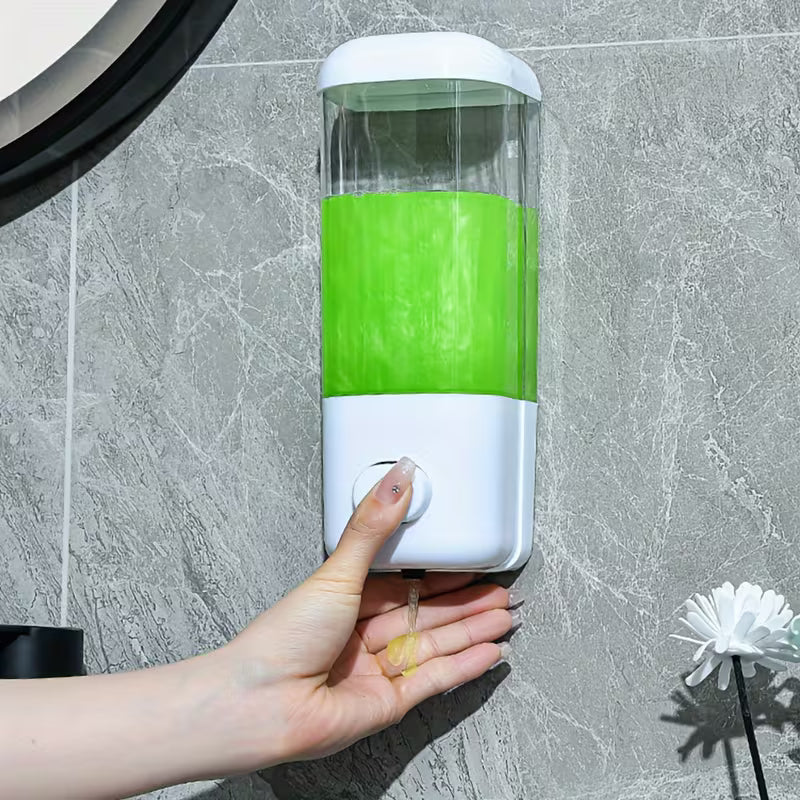 Wall-Mounted Soap Dispenser – No-Drill Shampoo and Conditioner Pump for Bathroom and Shower