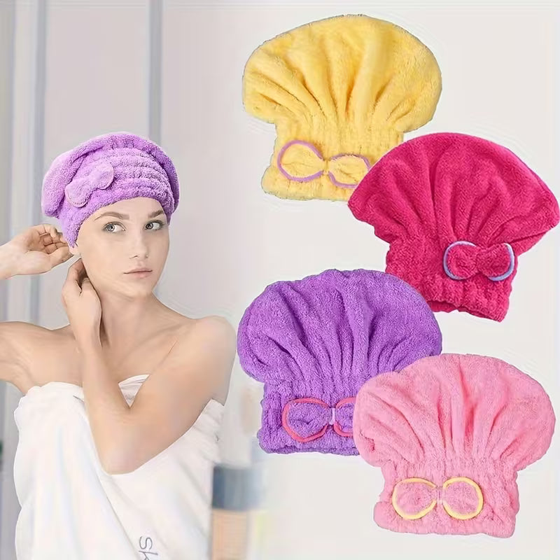 Women's Hair Towel Wrap – Quick-Dry Absorbent Hair Cap