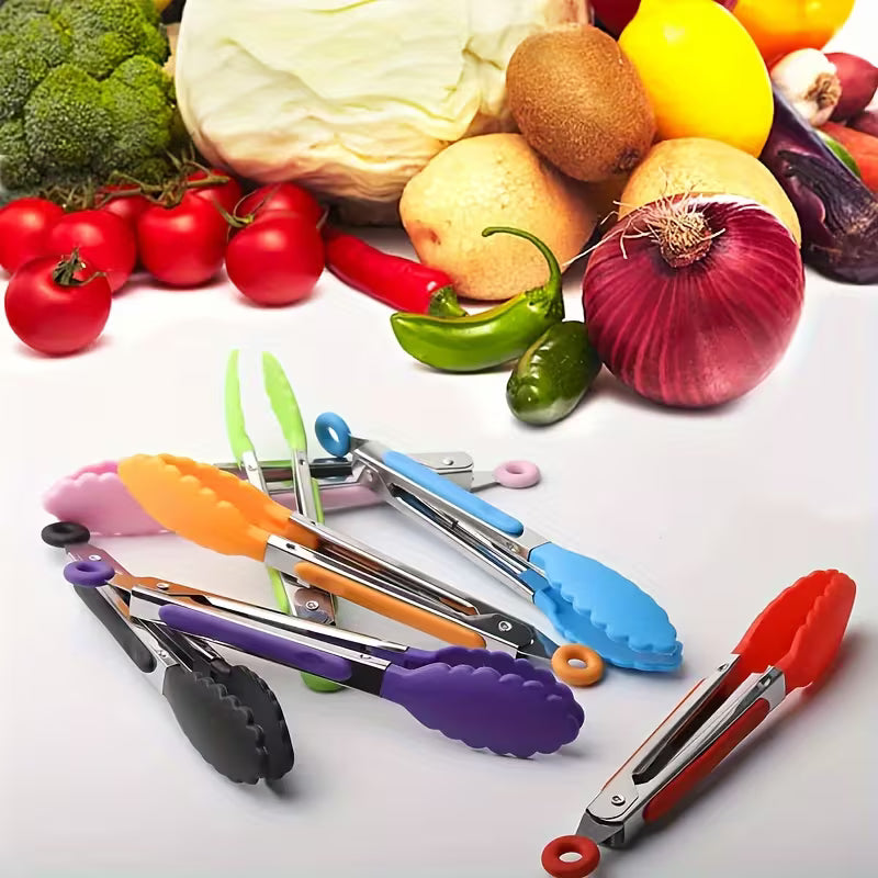 Kitchen Tongs – Heat-Resistant Serving Tongs for Cooking & BBQ