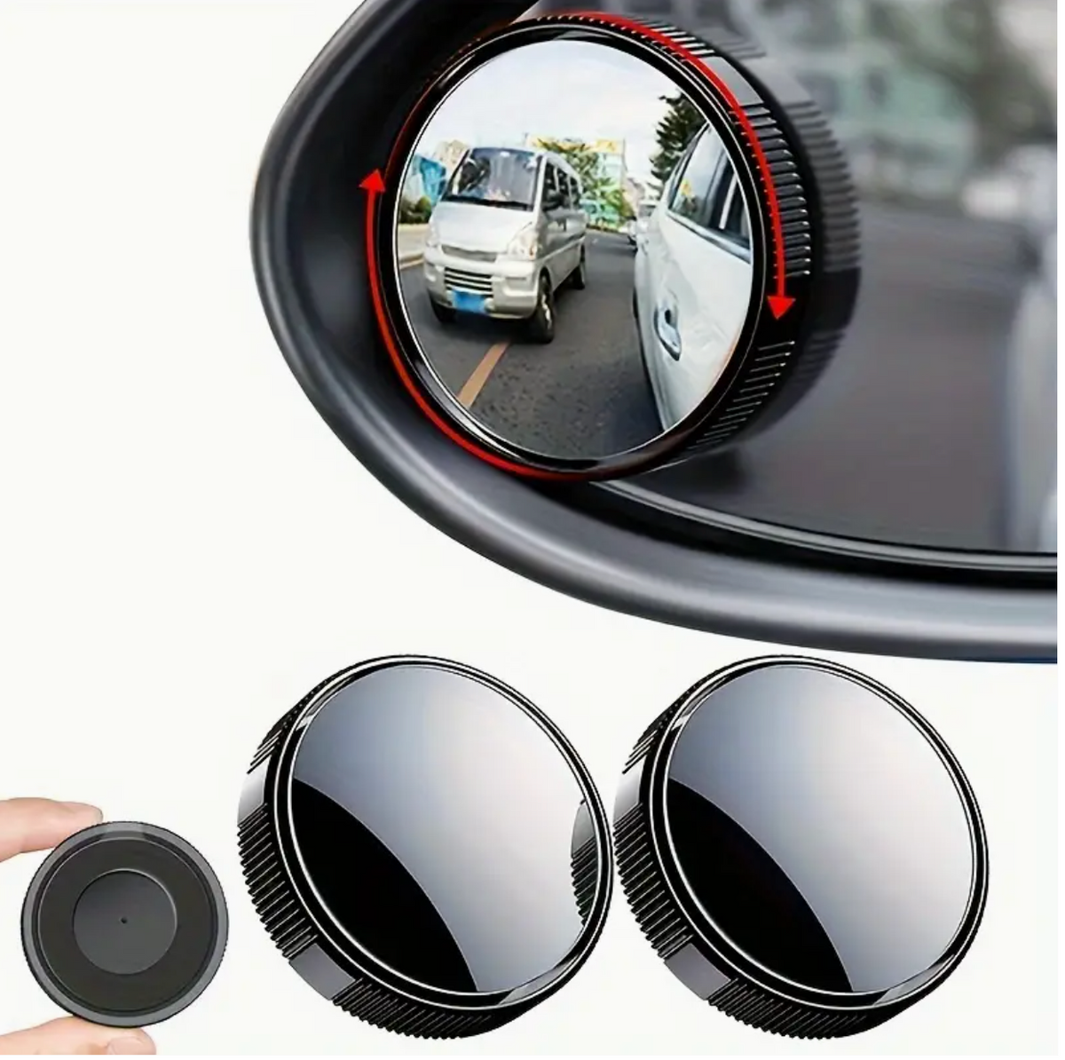 Blind Spot Mirror – 360° Wide-Angle Convex Car Mirror