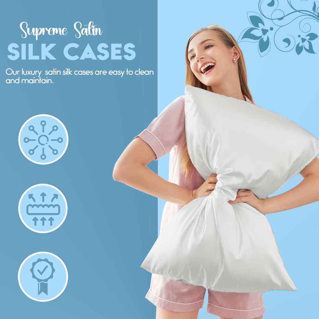 Satin Pillowcases Pack of 2 – Smooth Finish, 50 x 75cm – image 2