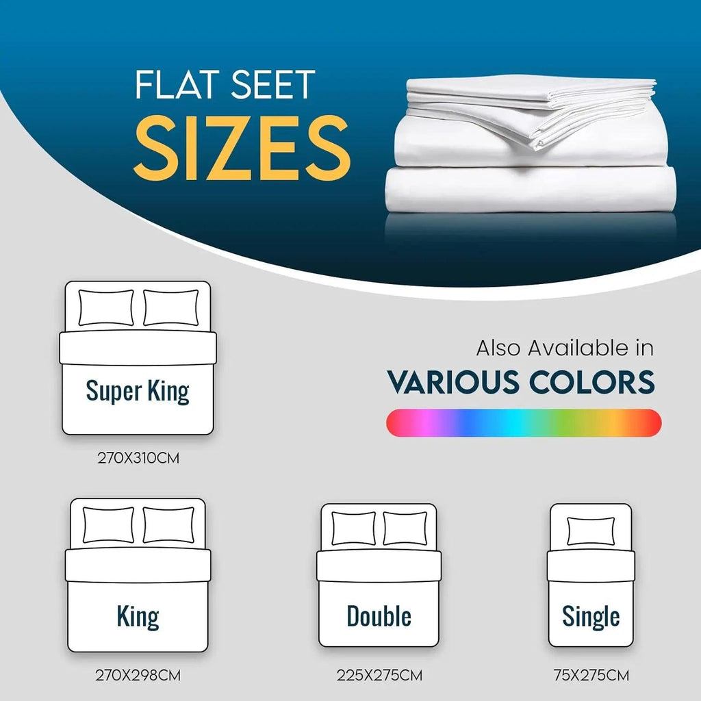 Flat Sheet – T200 Percale, Single to Super King – image 5