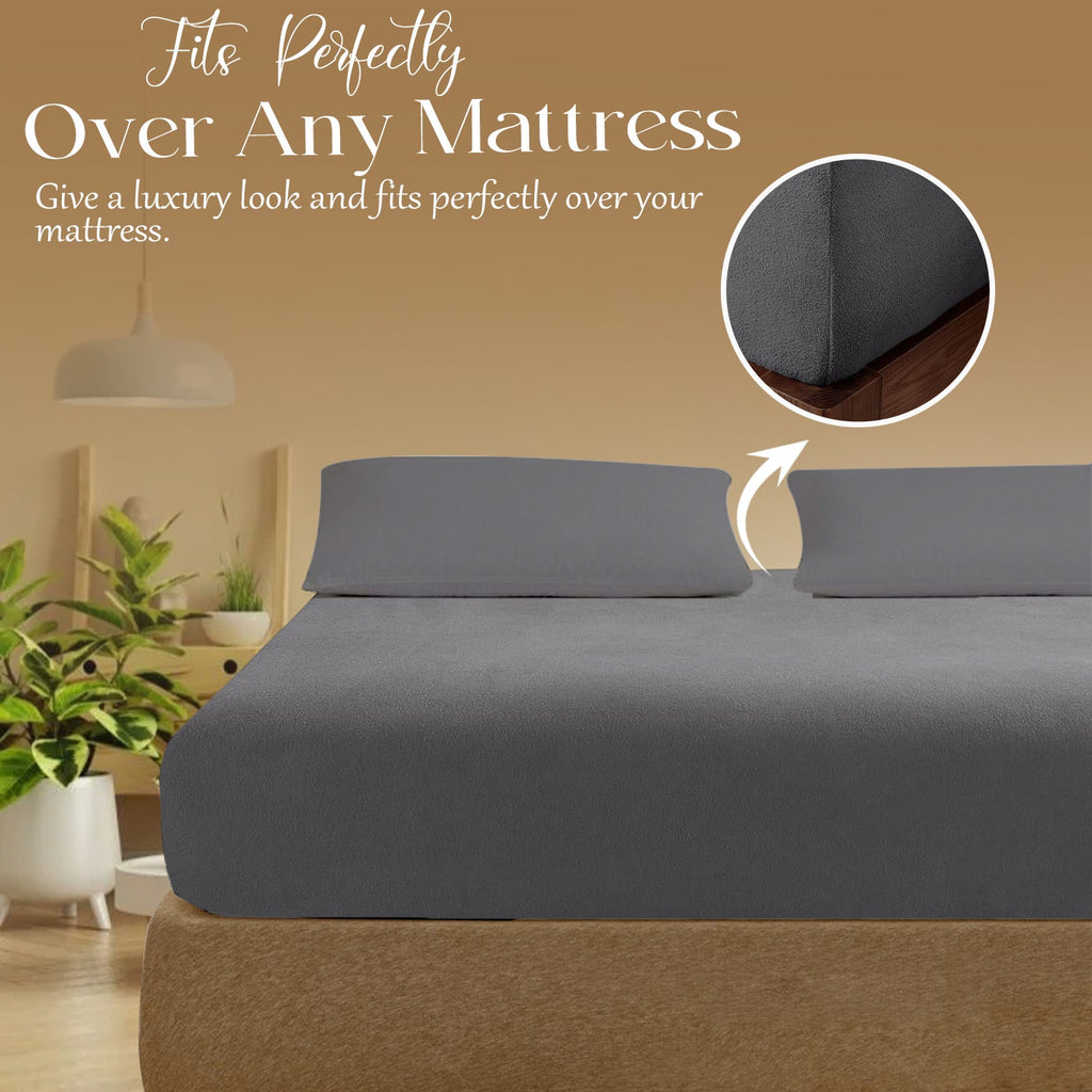 Extra Deep Fitted Sheet 30cm – T200 Percale – image 2