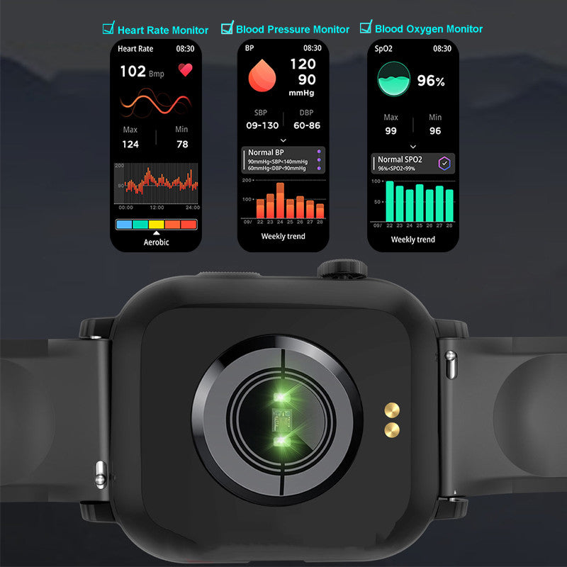 Bluetooth Sports Smartwatch – 1.85" Touchscreen with Metal Crown – image 5