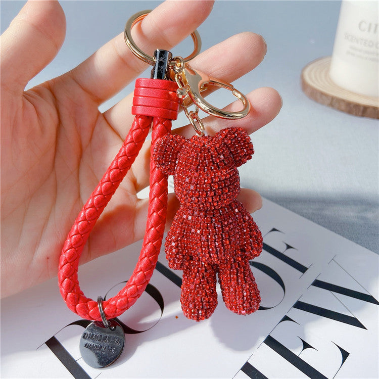 Creative Diamond Cartoon Bear Keychain – image 26