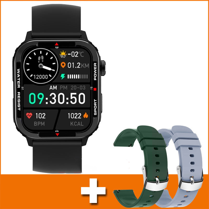 Bluetooth Sports Smartwatch – 1.85" Touchscreen with Metal Crown – image 4