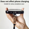 Adjustable Phone Strap – Crossbody Lanyard with Gold-Tone Buckle