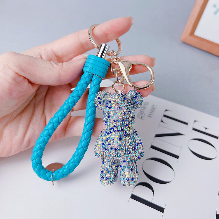 Creative Diamond Cartoon Bear Keychain – image 33