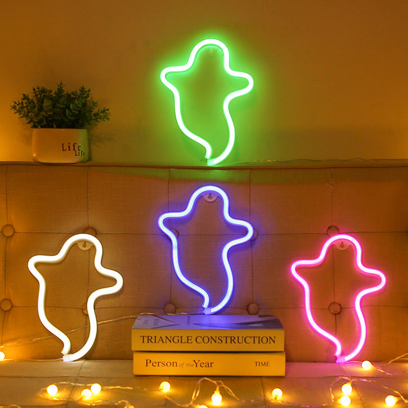 Halloween Ghost Neon Lamp – image 10
