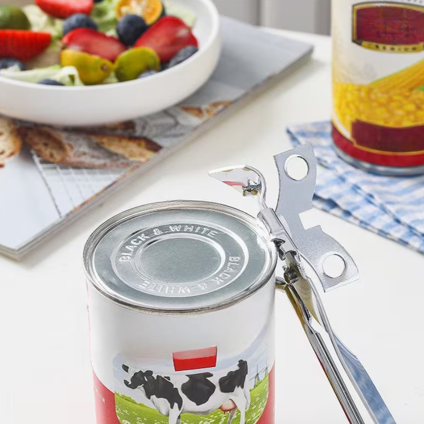 Stainless Steel Can Opener – Manual Tin & Bottle Opener
