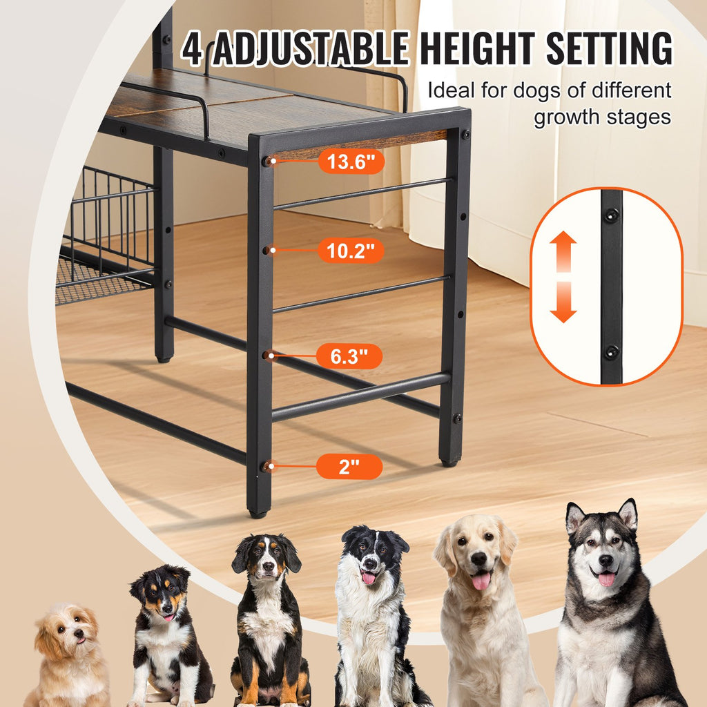 Elevated Dog Feeding Station with Storage – image 3