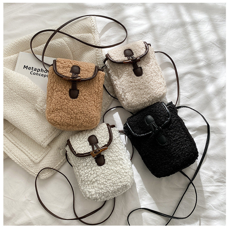 Teddy plush crossbody bag - main image