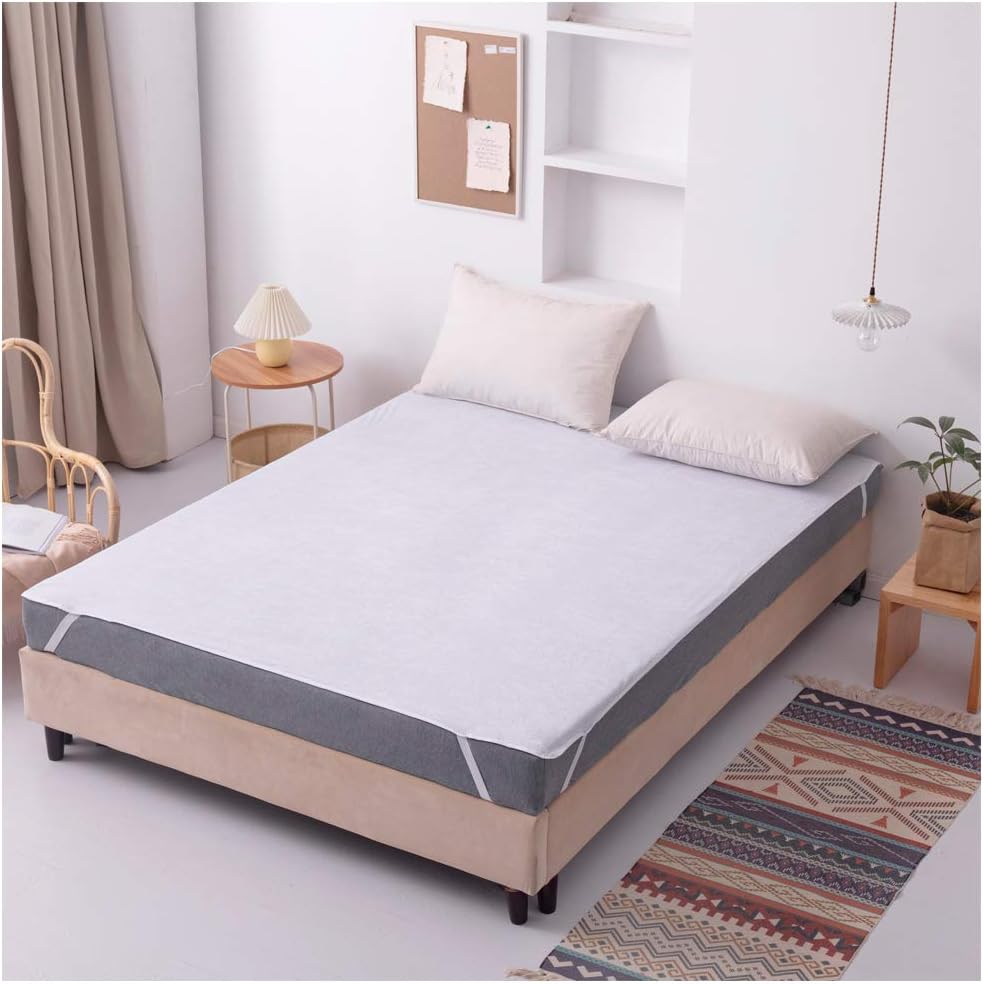 Mattress Protector with Elastic Straps – Soft Breathable Bed Cover – image 2