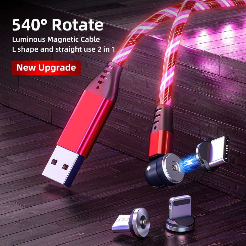 540° Rotating LED Magnetic Charging Cable – image 4