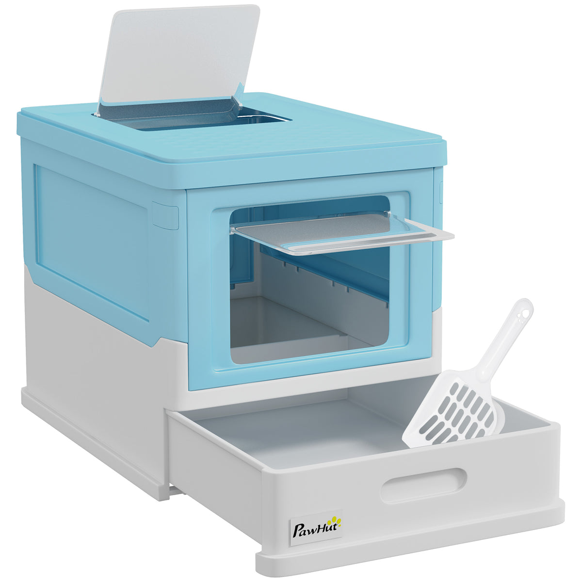 Hooded Cat Litter Box, Portable Pet Toilet – image 5